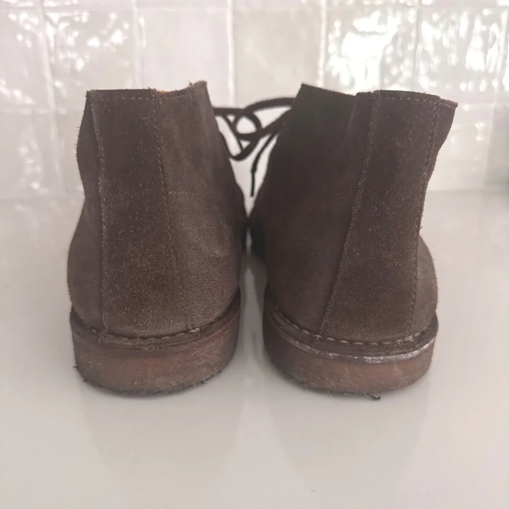 Peter Millar Chukka Boots Mens 11.5 Brown Suede Crepe Sole Desert Boots MC00F12